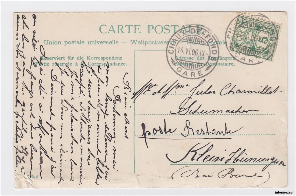 Cartes postales: La Chaux-de-Fonds // Litho // 1906 – D'occasion à Basel par intermezzo12 1