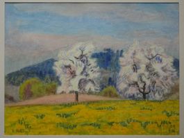 ** Bruno Hesse Aquarell ** Bild Gemälde schweizer Kunst