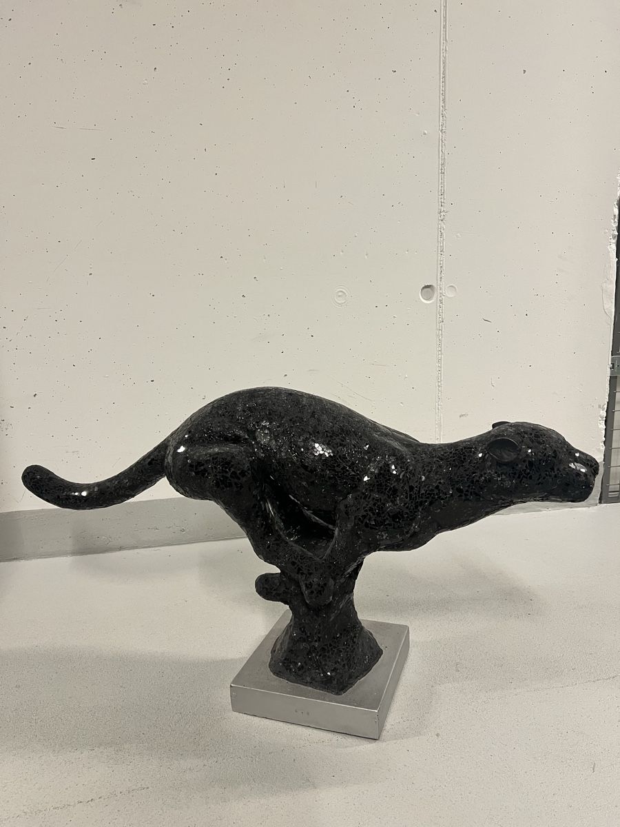 Sculture & Statue: Schwarzer Panther Skulptur – Usato da Wittenbach venduto da Tamara113