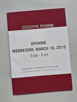 Giuseppe Penone Arte Povera Ausstell.katalog Marian Goodman