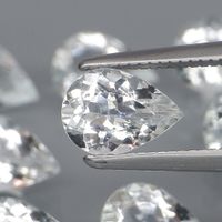 Vrai 3 x Natur Aquamarine Goshenit (1.42ct t.w.) Brasilien