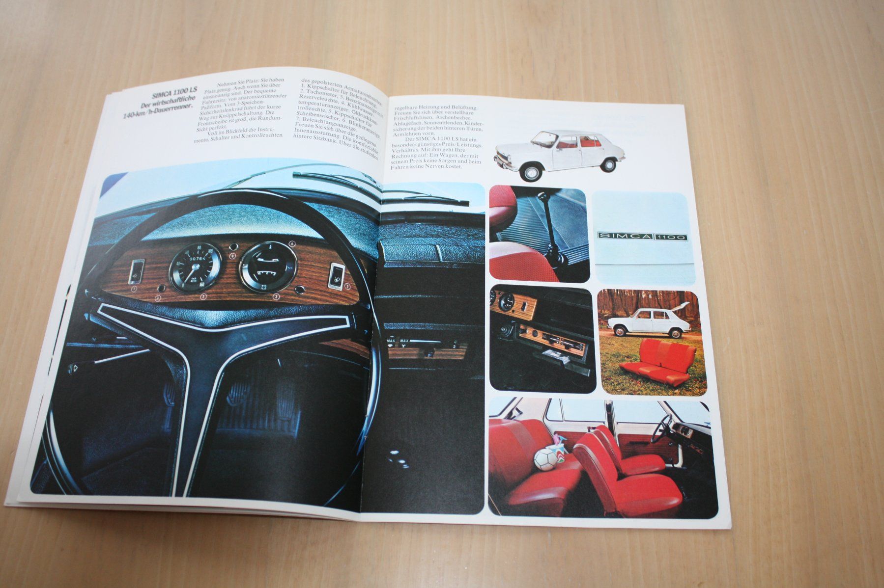 Simca Documents: Simca 1100 Prospekt 1975 – D'occasion à Wikon par erwin400 3