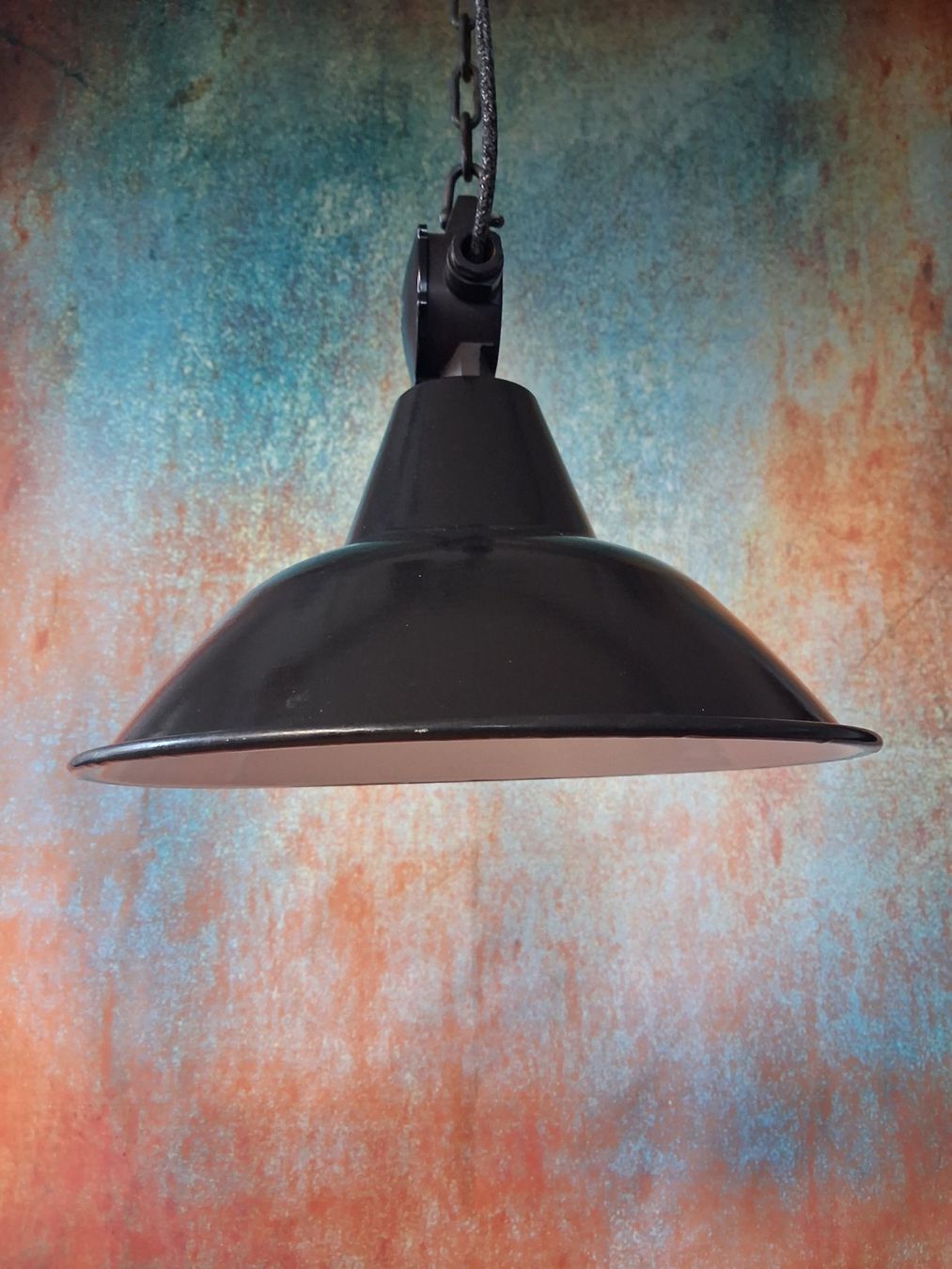 Lampes: Restaurierte Emaille Industrie Lampe – D'occasion à Winterthur par lampenretter 1