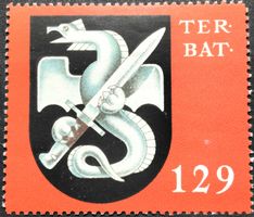 Soldatenmarke 2.WK, Territorial Bat 129, Wi Ter 204