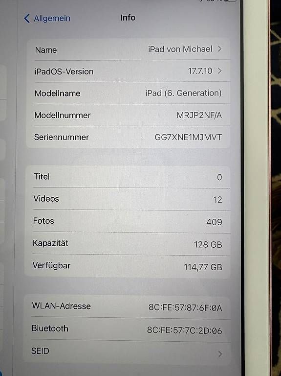 Tablet PC: Apple iPad rosé Gold – Gebraucht aus Zofingen von Monacomike 2