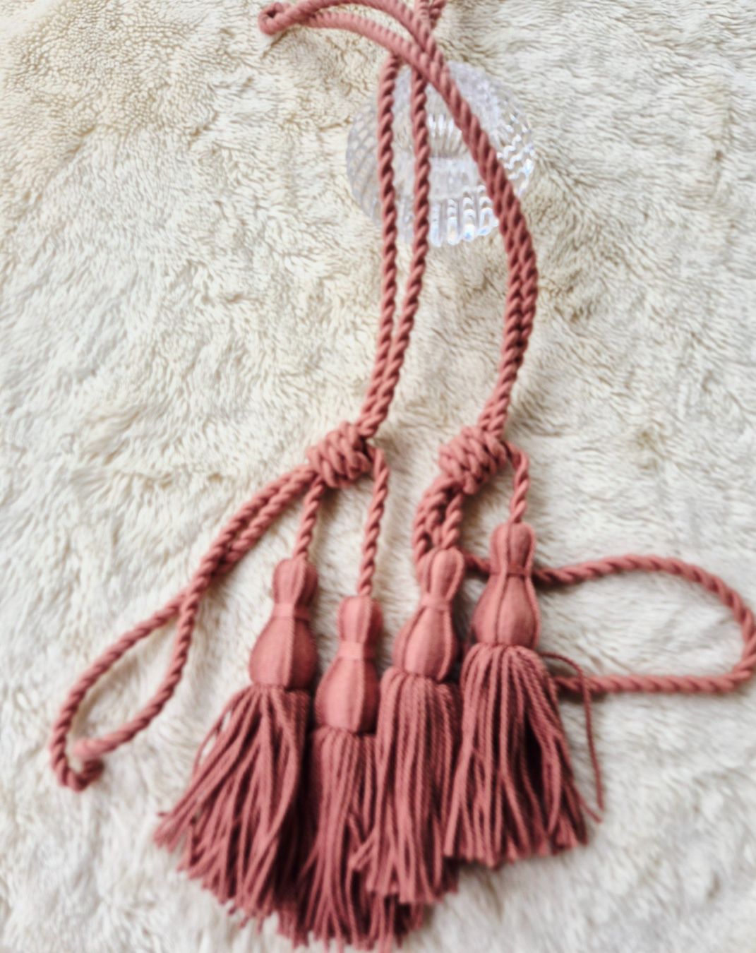 Altro in Decorazioni & Accessori: QUASTEN VORHANGHALTER RAFFHALTER ROSA MAJESTÄTISCH GARDINEN – Usato da Elsau venduto da the-colorful-side 2