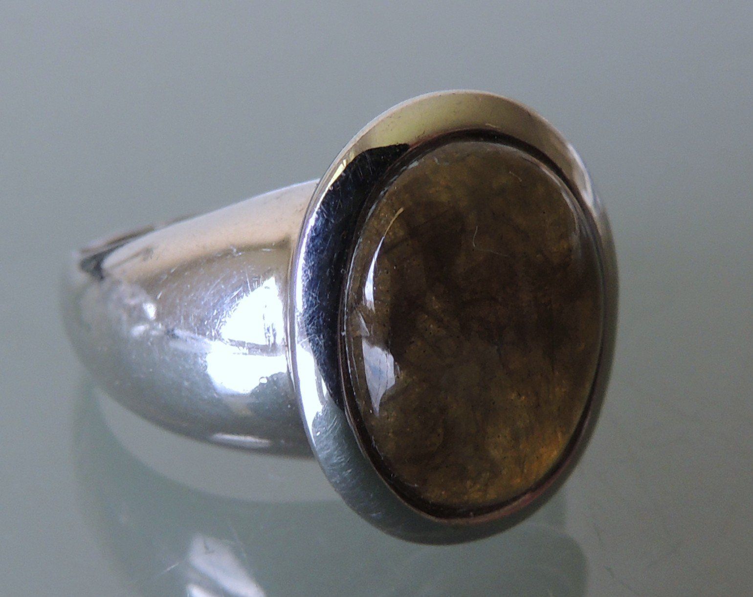 Anelli: Turmalin Silber 925 Fingerring Gr. 54 – Usato da Waldenburg venduto da schaller707 4