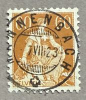 140 Helv.Schwert Vollstempel Mannenbach Luxusstück
