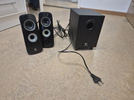 Lautsprecher System Logitech 2.1 schwarz gebraucht