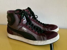 Puma First Round High Tops Burgundy angeschrieben 44.5