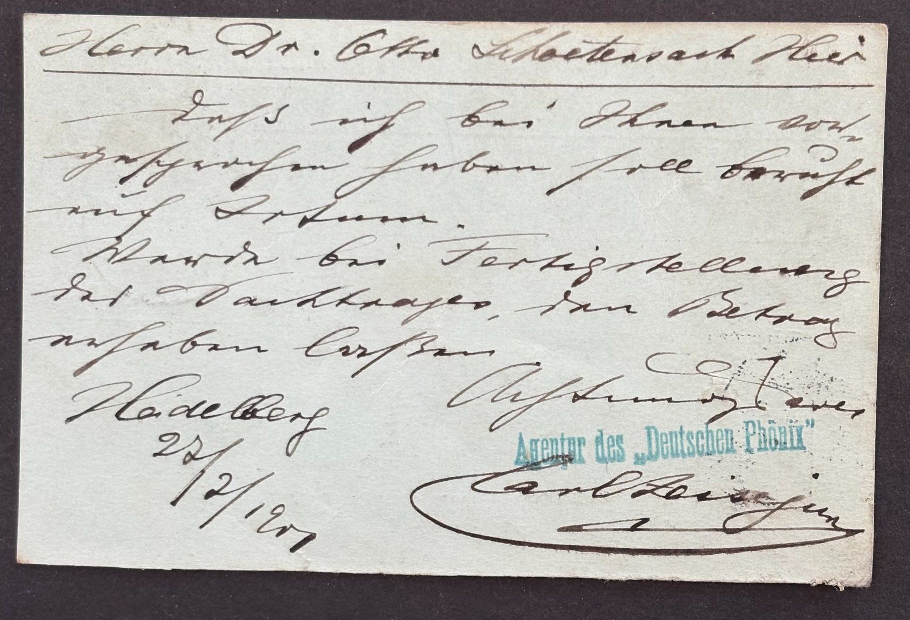 Tutti i francobolli: CARL ZEIS JUN. HEIDELBERG – Usato da Ostermundigen venduto da crazy-horse-1840 1