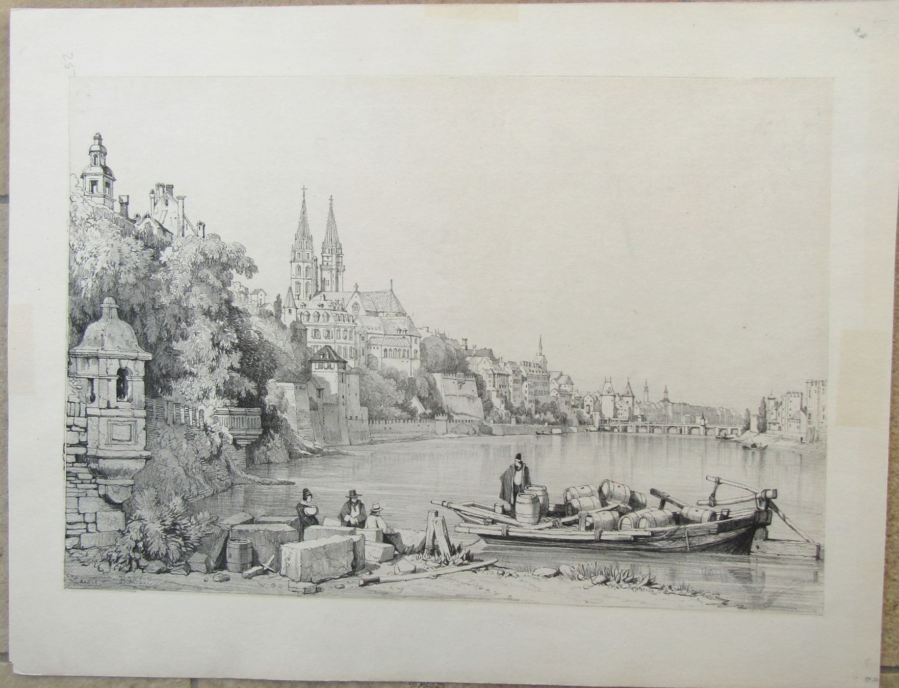 Incisioni: Basel Lithographie von Prout – Usato da Rafz venduto da Helvet32 1
