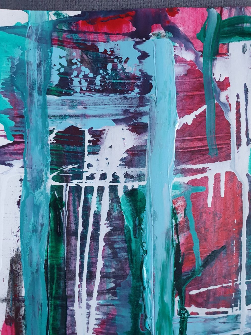Dipinti: Abstrakte Malerei Acryl auf Papier A3 – Nuovo (secondo la descrizione) da Wimmis venduto da hel_m26m 3