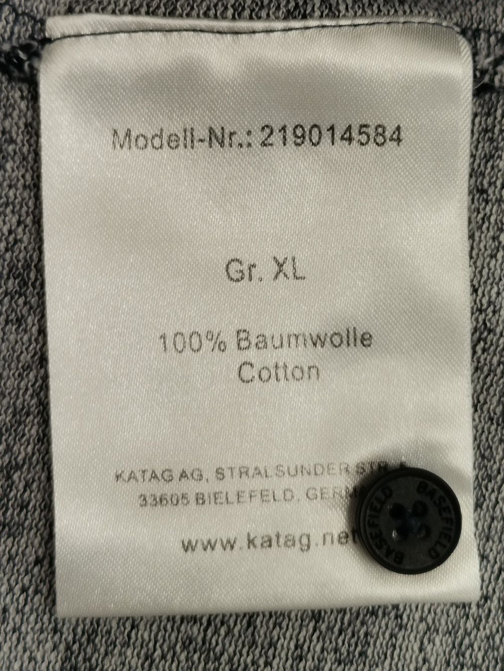 Maglioni & Felpe: BASEFIELD Herren Langarm Sweatshirt, Gr. XL – Usato da Schaffhausen venduto da Restwert_SH 7