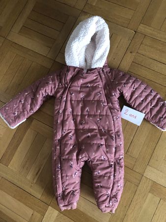 Combinaison pilote chaude et fleurie - Taille 2 ans!