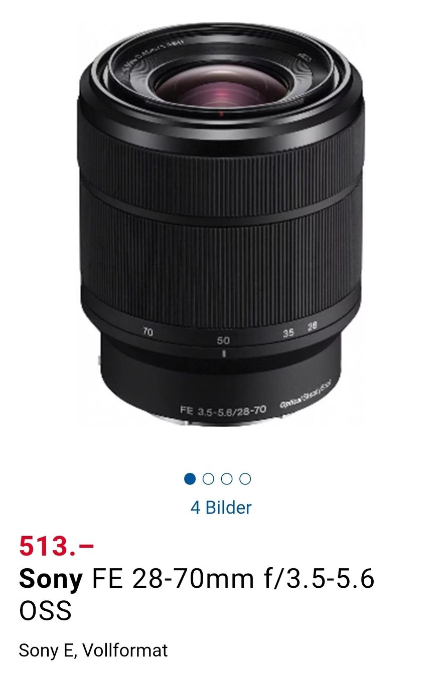 Sony Obiettivi: Sony 28-70mm f/3.5 Kit Objektiv – Usato da Winterthur venduto da shadow_volpe 1