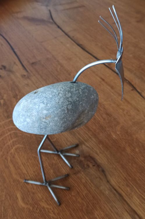 Steinvogel super Deko für den Garten Balkon etc.! Kaufen auf Ricardo