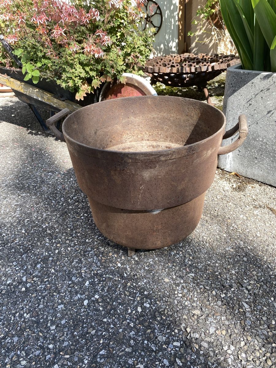 Pots de fleurs: 3 grosse Töpfe/Eisen/Kupfer/Bronze – D'occasion à Zimmerwald par Holzdata1 4