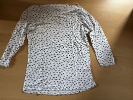 Pull blanc et bleu taille M