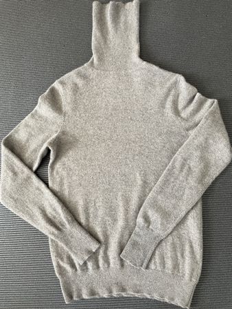 Pull col roulé Manor 100% cachemire beige taille S
