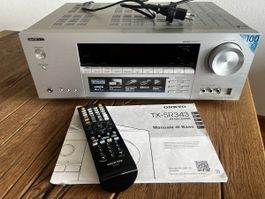 Onkyo TX-SR343 AV Receiver, Top Zustand, Inkl. Fernbed.