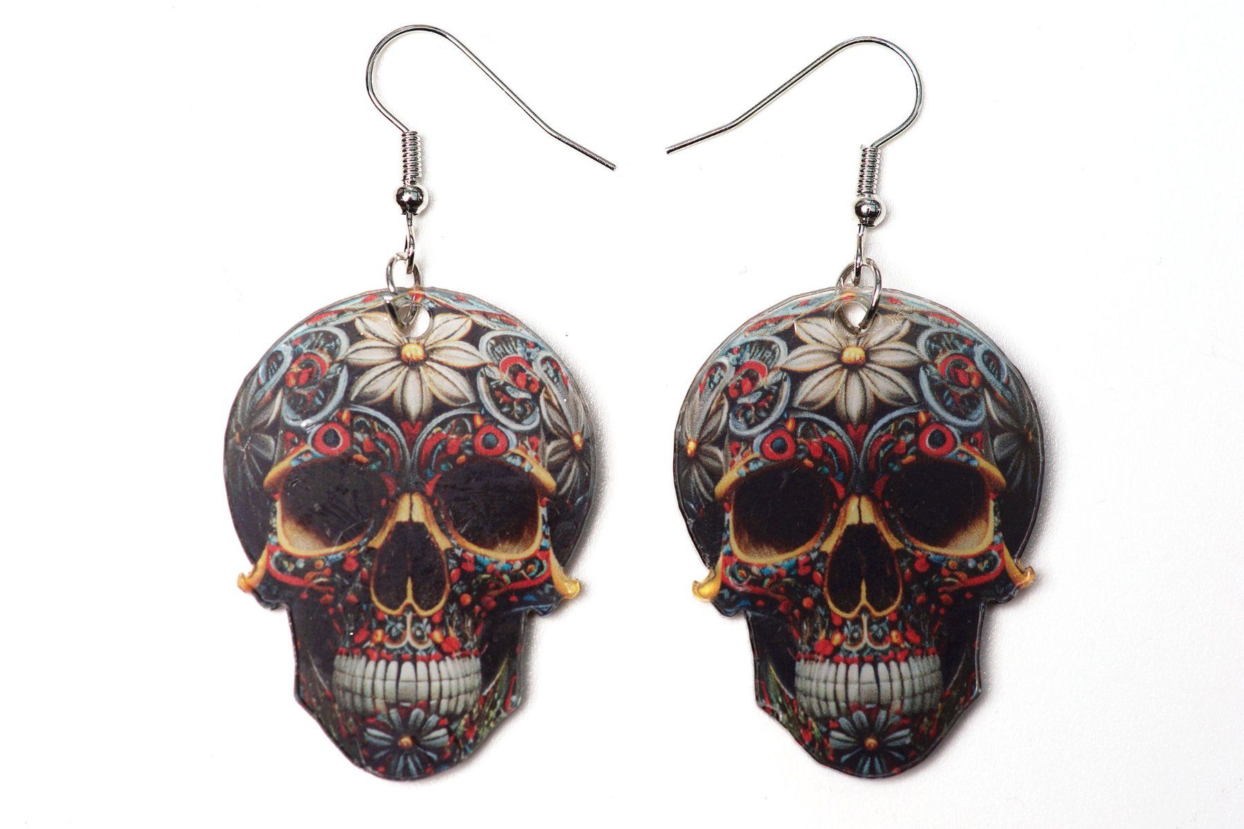 Orecchini pendenti & Orecchini a lobo: Totenkopf Design Ohrringe – Nuovo e nell'imballaggio originale da Buochs venduto da chicco64