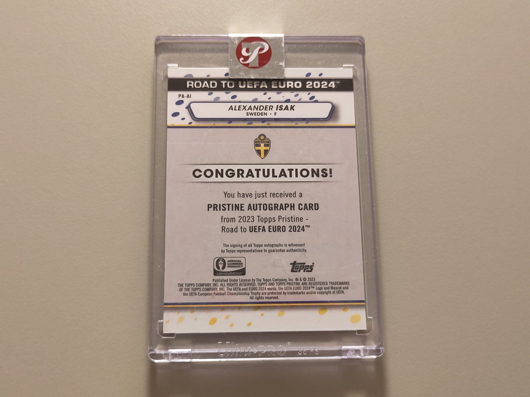 Topps Carte collezionabili: Alexander Isak Autograph - Topps Pristine 2023 – Usato da Bern venduto da gil_rkx8 1
