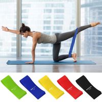 5er Set Fitness Sport Widerstandsband schlank Gummi Yoga