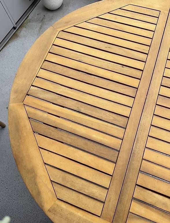 Tavoli: Gartentisch Teakholz rund 110cm – Usato da Bremgarten AG venduto da val_ch 1