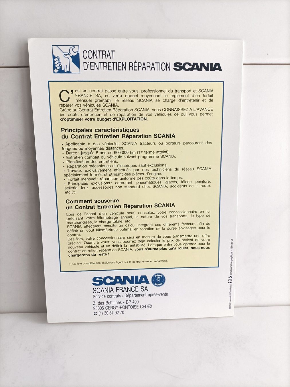 Livres: Brochure Catalogue Scania service – D'occasion à crans montana par AB3963 1