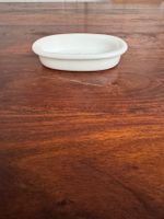 Vintage Fünfziger Seifenschale Keramik oval weiss