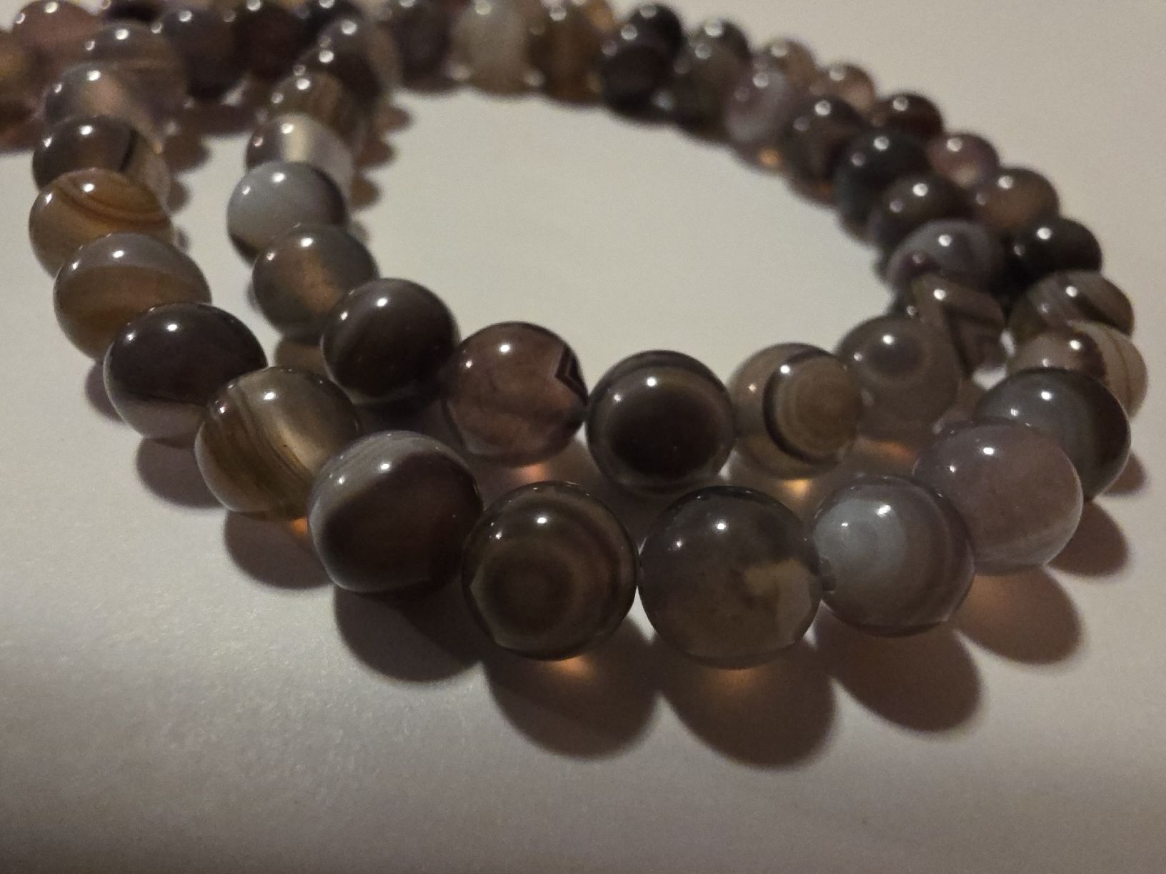 Minerali & Pietre curative: Sardonyx Botswana 6mm. Strang – Nuovo e nell'imballaggio originale da Menziken venduto da Mirager 2
