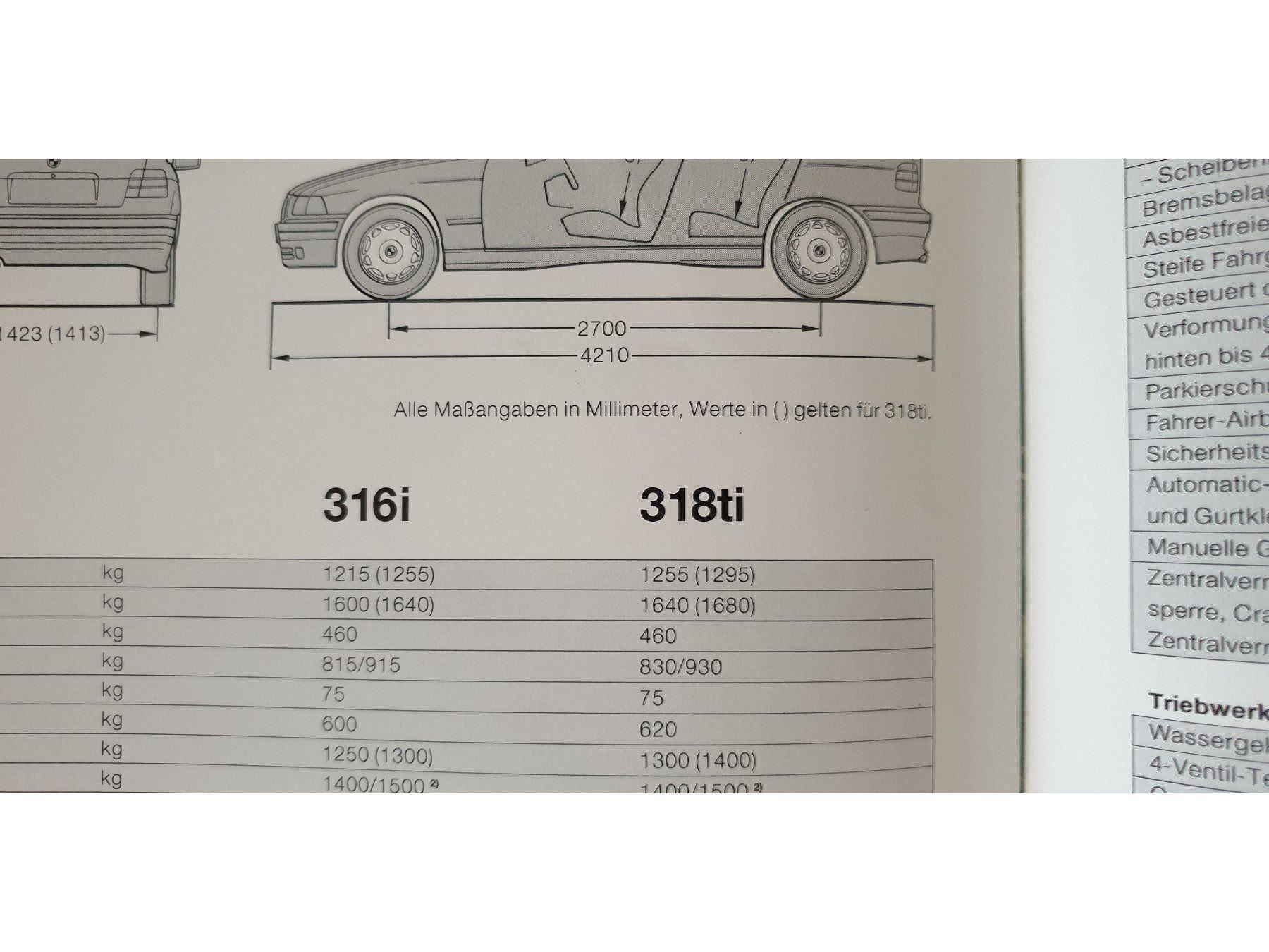 Riviste & Magazine: BMW 3er COMPACT E36 /  316i  318ti  - Prospekt / Katalog – Nuovo (secondo la descrizione) da Viganello venduto da CARLiteratur 5