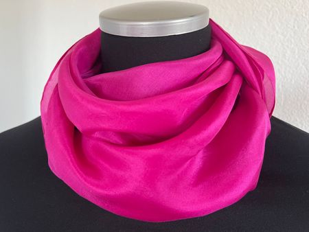 Foulard, 100% Seide, Pink, NEU