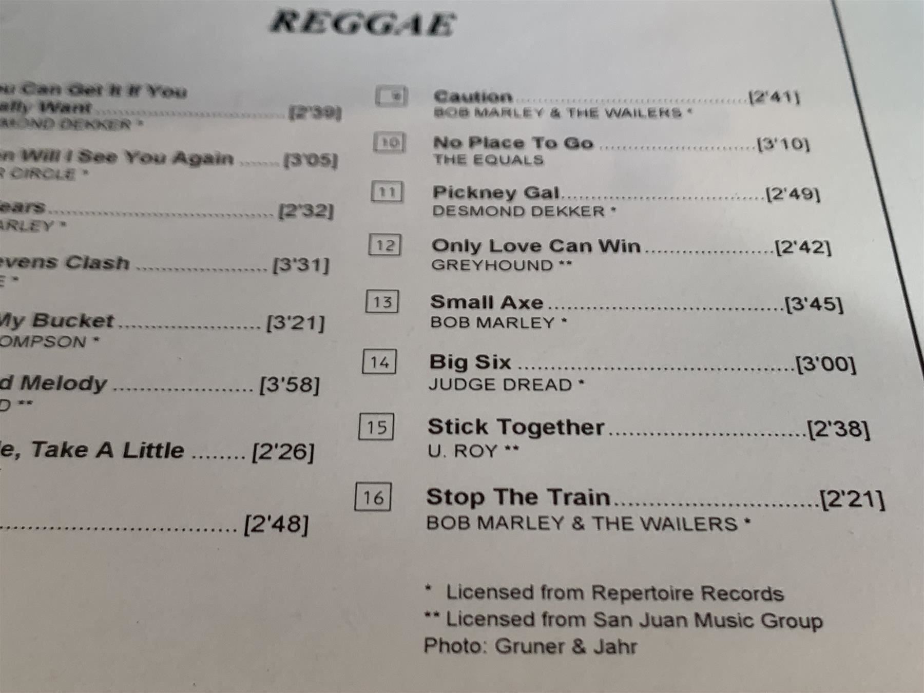 CD: Reggae (Special Hit Compilation) – Usato da Rikon im Tösstal venduto da Alpenmutz 1