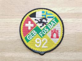 Badge Geb Füs Bat 92 gelb