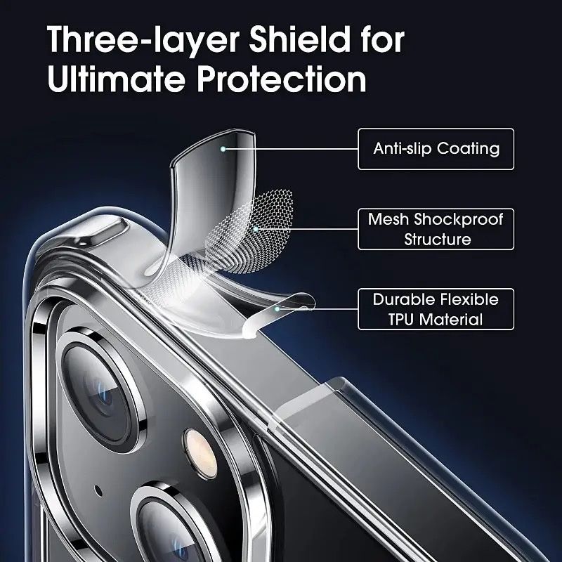 Cover & Protezioni schermo: iPhone 15 Pro Hülle Handyhülle, stossfest, transparent – Nuovo e nell'imballaggio originale da Wettingen venduto da Chnoelleli 1