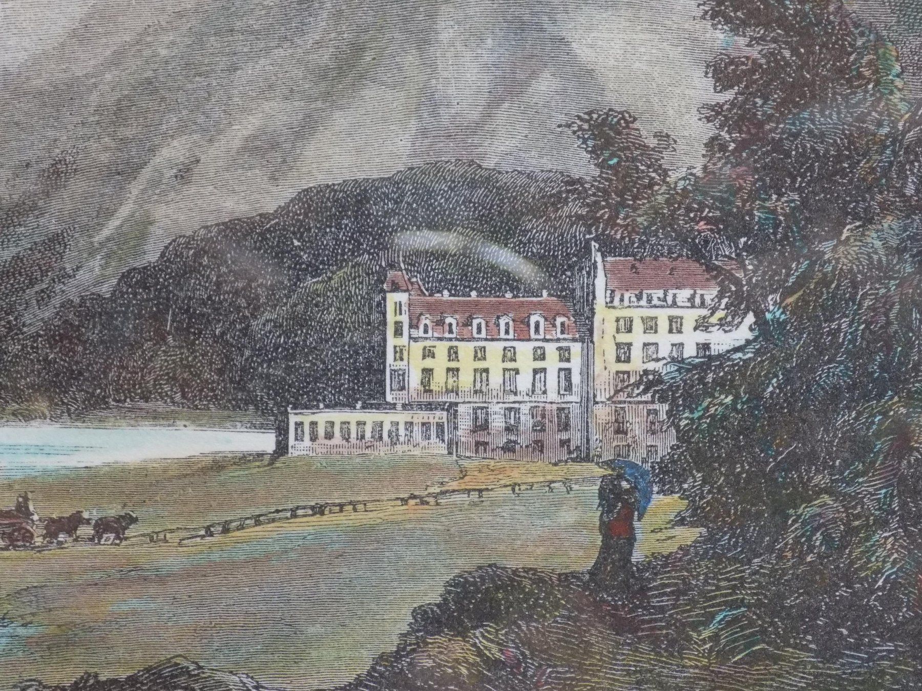 Gravures: St.Moritz Bad koloriert – D'occasion à Risch par Rischli15 8