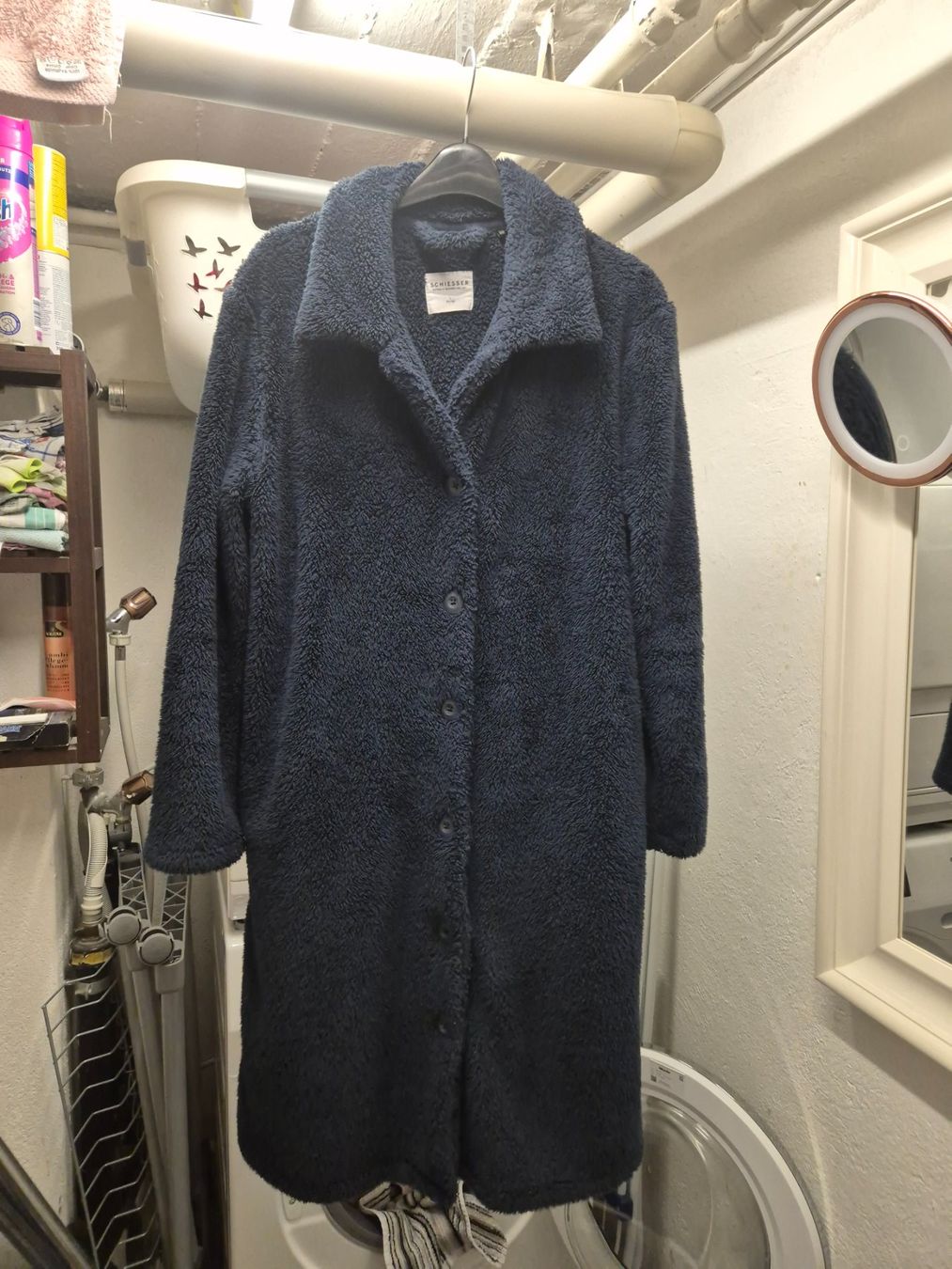 Schiesser Giacche: Teddymantel dunkelblau Schiesser Gr L – Usato da Zürich venduto da Drago670 6