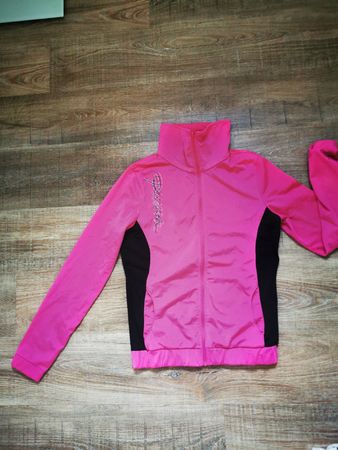 Puma Trainingsjacke, Gr. 36, Pink/Schwarz, Top!