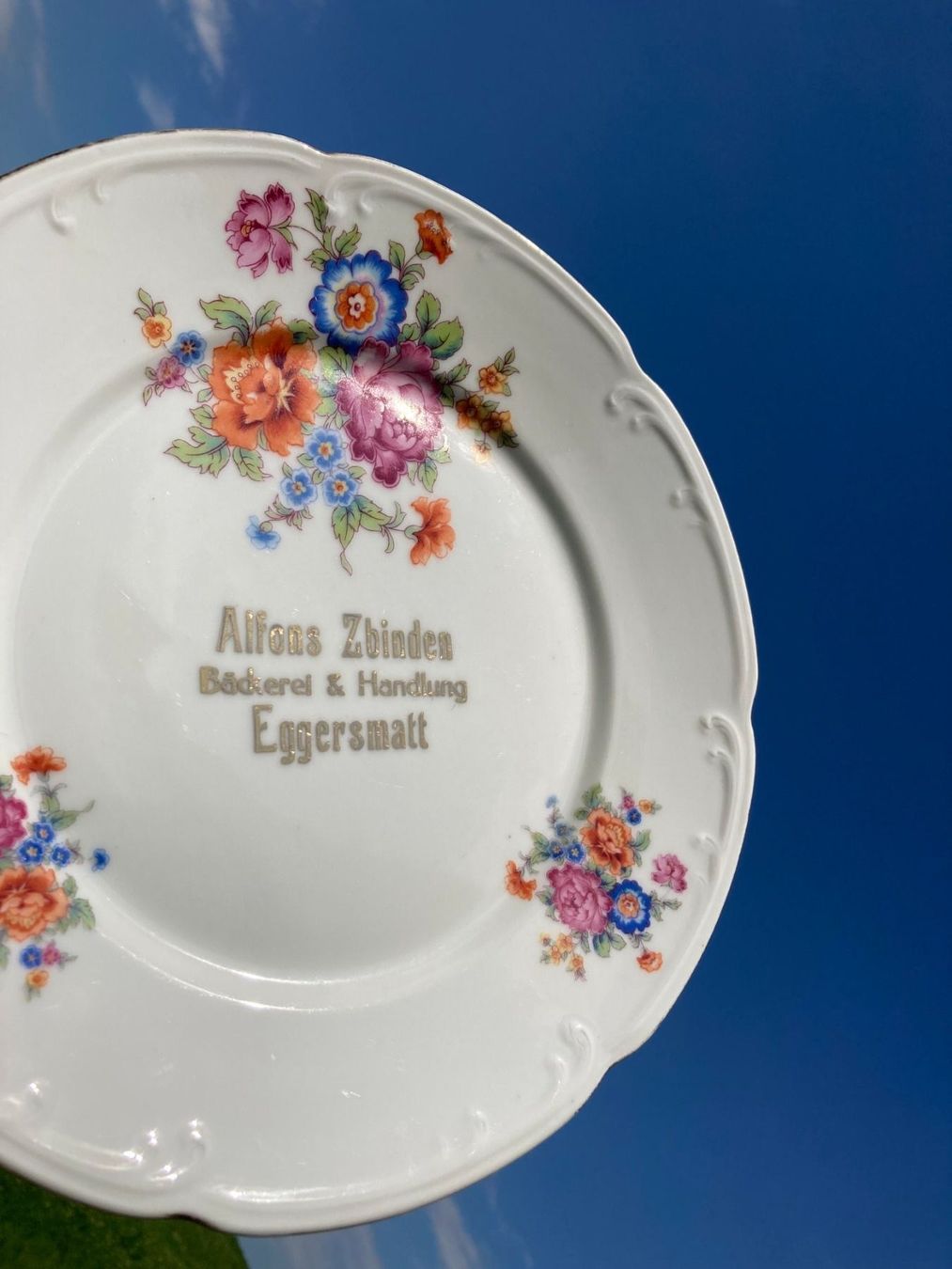 Piatti di portata: Langenthal 1938 Teller Hohlplatte  Zbinden Bäcker Eggersmatt – Usato da Subingen venduto da Etageren