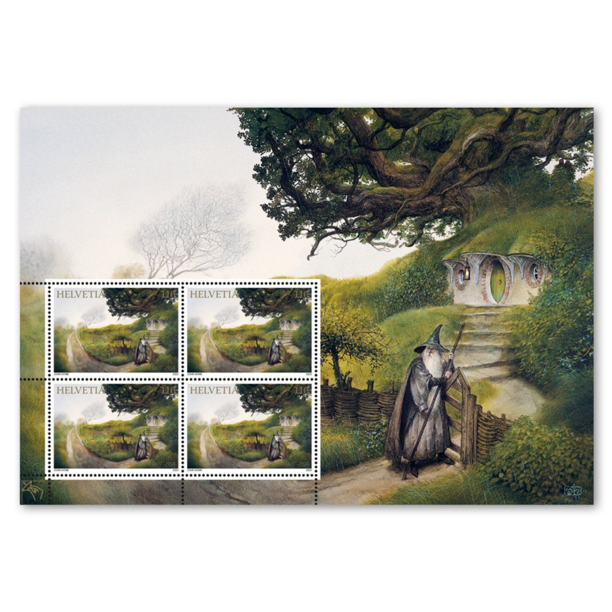 Alle Briefmarken: Block Postfrisch 2023 Herr der Ringe J. R. R. Tolkien – Neu und originalverpackt aus Schliern b. Köniz von joni20 3