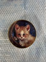 Teller "Schnurrendes Wohlbehagen Katzenporträts" neu