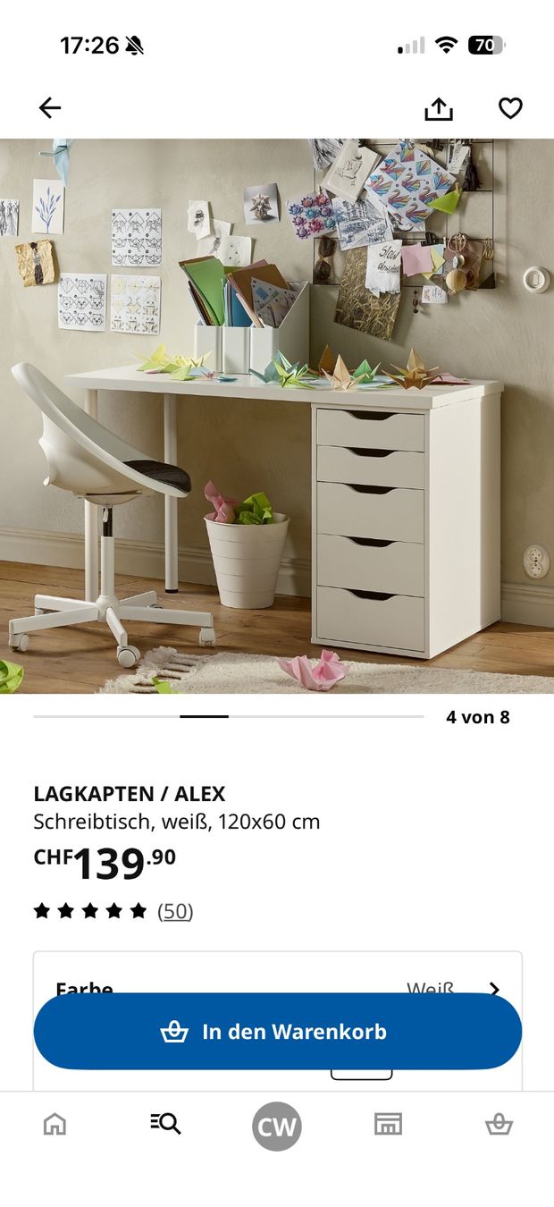 Ikea Scrivanie: IKEA Lagkapten Schreibtisch – Usato da Langenthal venduto da nolicefl 4