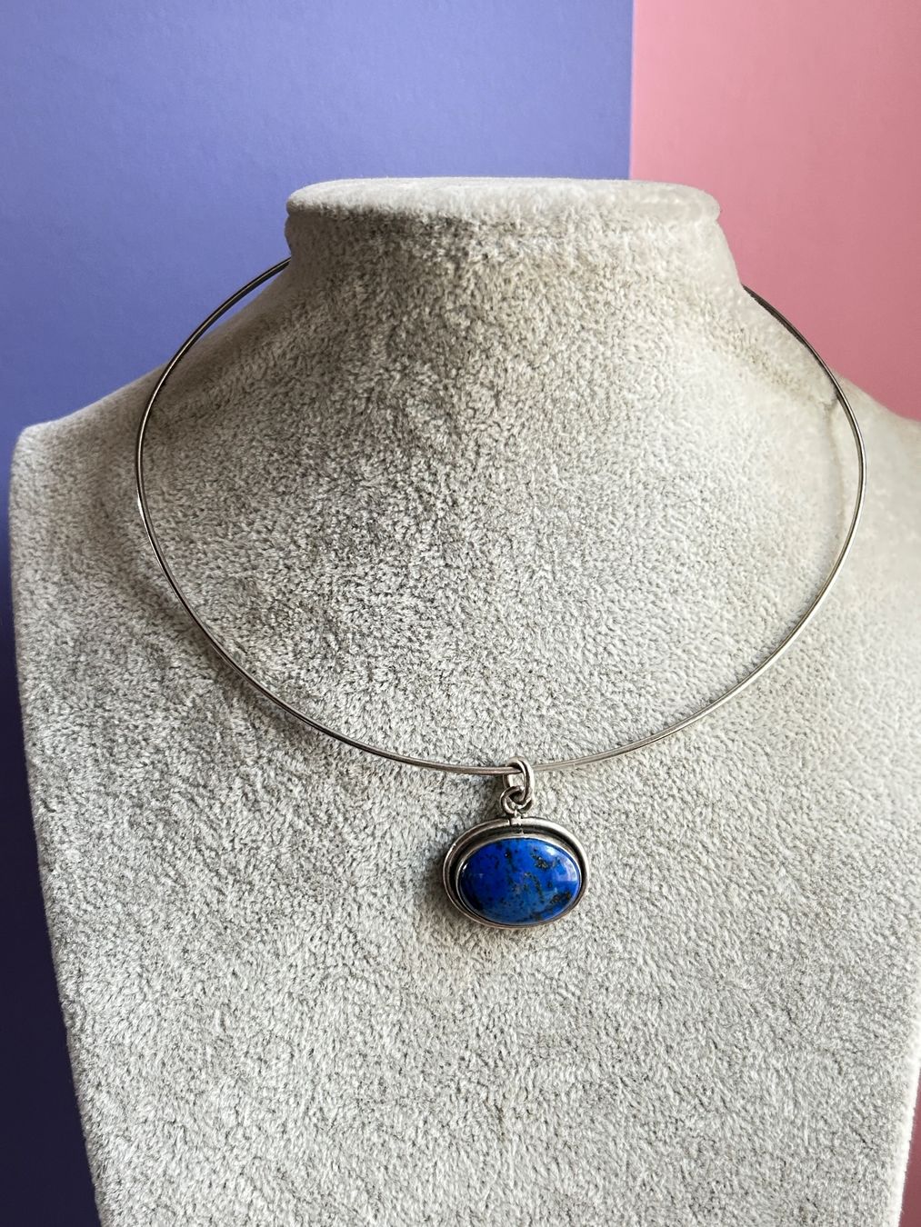Ciondoli: Silberreif mit Anhänger, Lapislazuli (925) – Usato da Laufen venduto da belleskulptur 2