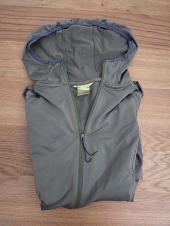 Sherpa, Khaki Zip-Jacke mit Kapuze, Grösse XS - Top Zustand!