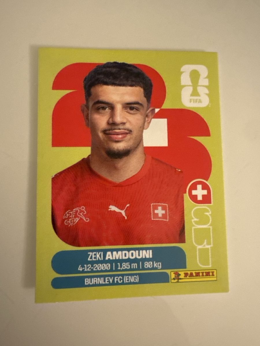 Panini Carte collezionabili: Panini 2026 Zeki Amdouni SUI20 – Nuovo (secondo la descrizione) da Bern venduto da akl_sy9s