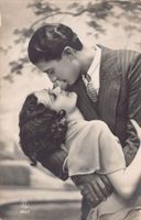 Romantik: Paar, Zärtlichkeit, italienische Karte, dat. 1936