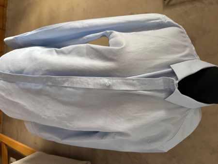 Chemise bleu ciel, taille XL, slim kilyan