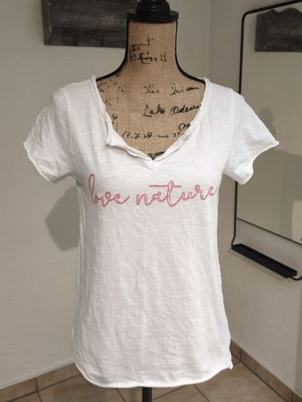 Chicoree Love Nature T-Shirt Weiss Grösse S